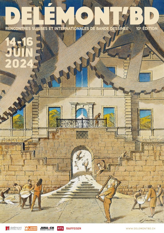 L'affiche de la 10e édition de Delémont'BD par François Schuiten